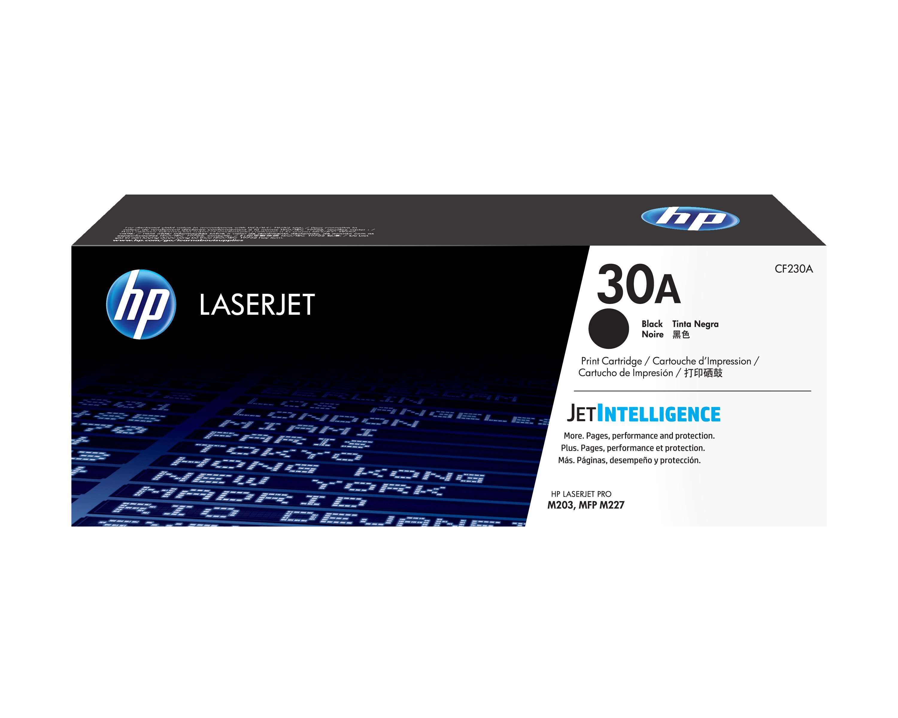 HP 30A Original Black Toner Cartridge for HP LaserJet Pro M203, M227 - CF230A
