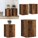 Icecat Supports Pour Plantes 2 Pcs Vieux Bois Bois D'Ingénierie - Bois D'Ingénierie - Support De Fleurs
