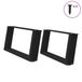 VidaXL Pied de table forme U 70x31 cm Métal Noir