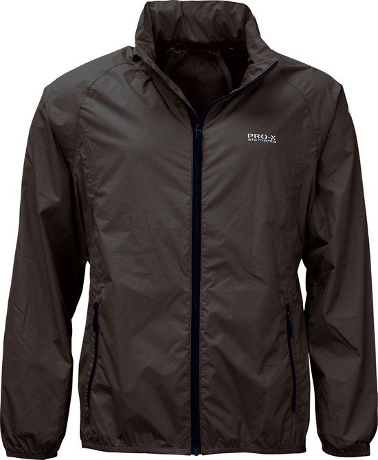 Pro-X Elements Opbergbare regenjas voor heren PACKable Antraciet XXL