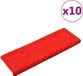 vidaXL Trapmatten - 10 stuks - Rood - 65x21x4 cm