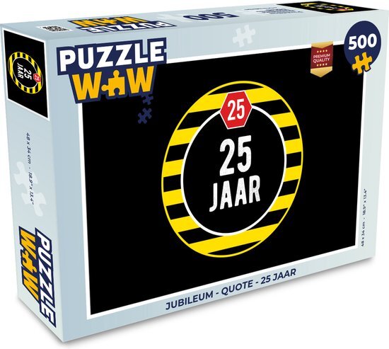 MuchoWow Puzzel Jubileum - Quote - 25 jaar - Legpuzzel - Puzzel 500 stukjes