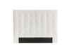 HALCIONA Tête de lit capitonnée en tissu beige clair naturel L140 cm