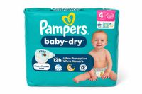 Pampers Baby-Dry Maat 4 – 31 Luiers – 9-14 kg