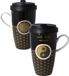 Goebel Lotus Koffie / Thee mok Yin Yang Zwart Beker to go - porselein - 500ml