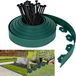 QEENTOE Bordure de pelouse flexible en plastique, 10 mètres x 5 cm, avec ancrages au sol