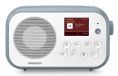 Sangean DPR-42BT Radio portable DAB+ numérique avec Bluetooth et RDS - Blanc/Bleu