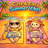 Cute & Cozy Summer Vibes: A Relaxing Coloring Book for Stress Relief, Mindfulness and Creative Fun