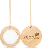 Zenful Geursteen - Met hanger - In de auto - Aromasteen - Geurverspreider - Geur Diffuser - Etherische olie - Autoparfum - Hout