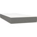 Matelas à ressorts ensachés fermeté moyenne gris foncé 90x190x20cm tissu