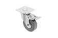 GTV Meubelrol GREYROLL, 75 mm, grijs, met vastzetter