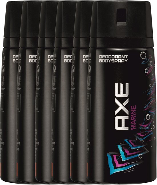 AXE marine Body Spray - 150 ml - deodorant - 6 st - Voordeelverpakking