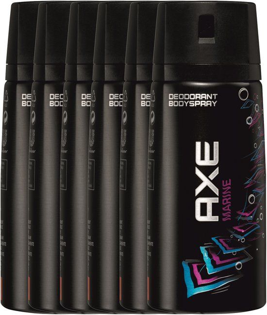 AXE Marine Body Spray - 150 ml - 6 stuks - Voordeelverpakking