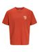 JACK & JONES Shirt ecru / honing / zalm roze / oranjerood