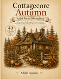 Cottagecore Autumn: An Ink Tracing Coloring Book: 40 Intricate Illustrations of Cozy Harvest Scenes and Autumn Magic for Adults