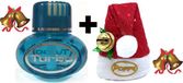 Christmas Poppy Turbo luchtverfrisser "Ocean" 150 ml incl. kerstmutsje