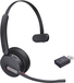 Yealink WH64 Hybrid Mono Teams Headset - Zwart - Bluetooth - Draadloos