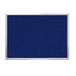Pizarra m-office Pizarra de Fieltro Azul, Tablón de Anuncios, Pizarra con Marco de Aluminio para Tablón de Anuncios en Oficinas, Comercios, Escuelas y Hogares (60x45cm)