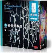 Nedis SmartLife Wi-Fi IJspegellampen - Koel Wit - 240 LED's - 5m - Binnen & Buiten