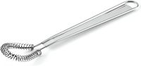 Merkloos 2 Zilveren eiklopper Roestvrijstalen mini-springspiraalblender Handheld melkopschuimer Sausblender Blender Koffieblender Keuken ei-gereedschap Garde