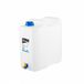 Bradas Serie - Watertank met Kraan - 15L - Gecertificeerd Materiaal - Wit/Transparant