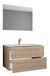 VCM Badinos Ensemble de meubles de lavabo en 3 pièces Sonoma Chêne 60cm