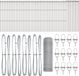 vidaXL - Gaashek - Zeshoekig - Met grondbevestiging - 100 x 0,8 m - Zilver