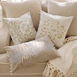 LOBERON Kussenhoes set van 3 Emelin crème