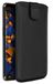 mumbi Echt leren hoesje compatibel met OnePlus 6 hoes leren tas case wallet, zwart