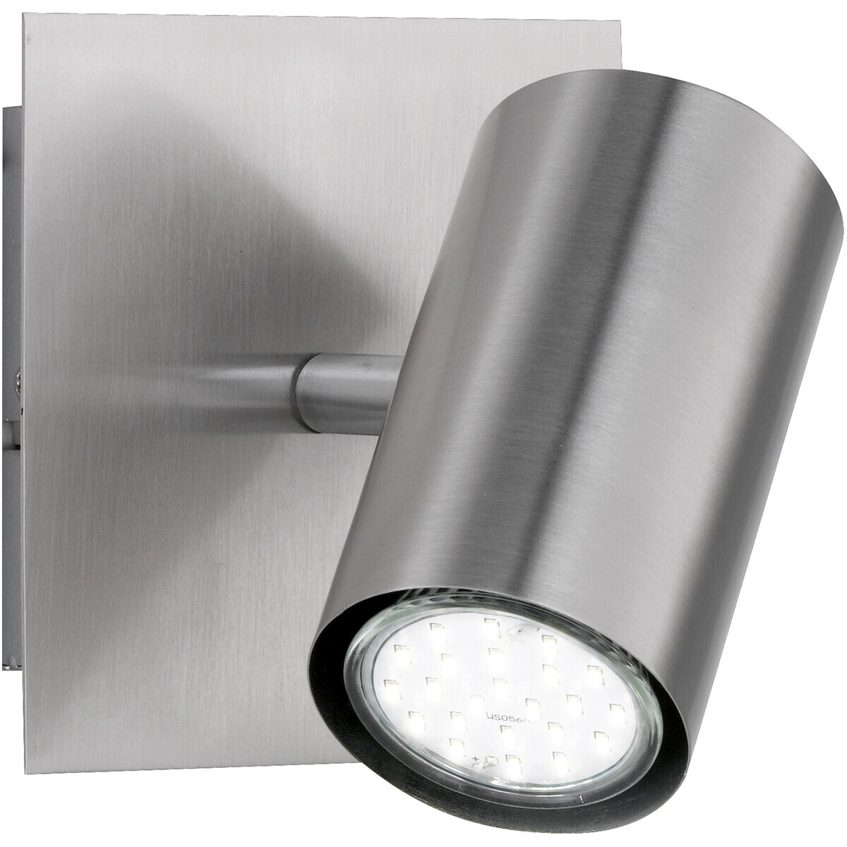 BES LED LED Wandspot - Trion Mary - GU10 Fitting - Vierkant - Mat Nikkel - Aluminium