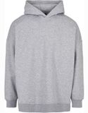 Build Your Brand Oversized Cut On Hoodie Grey XXL