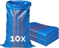 Garronda 105 x 65 cm 10 stuks Zandzakken Puinzakken Geweven Zakken Blauw GD-0258