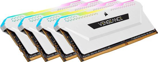 Corsair Vengeance RGB Pro 32GB (4x8GB) DDR4 3200MHz CMH32GX4M4E3200C16W