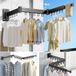 OEM Sèche-linge pliable, en aluminium, à fixer au mur, de couleur noire, taille L