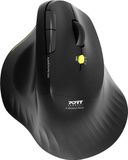 PORT Designs Draadloze Bluetooth-muis, 910200 ERGO, 2,4 GHz, oplaadbaar, stille werking, zwart