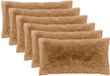 vidaXL Kussensloop 6 stuks Taupe 40 x 80 cm