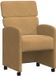vidaXL Eetkamerstoelen met wielen, 2 stuks, fluweel, bruin
