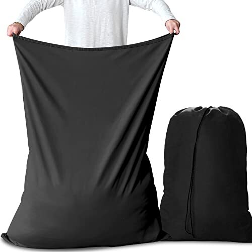 AiQInu XXL waszakken - 2 stuks - 70 x 115 cm - Opvouwbaar - Met trekkoord | WASMAND | Wij helpen