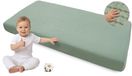Medi Partners Hoeslaken Mousseline 60x120 cm Babybedlaken Kinderbed Hoeslaken 100% Katoen - Mousseline Beddengoed Babymatras Slaapzak Babybed (Olijfgroen)