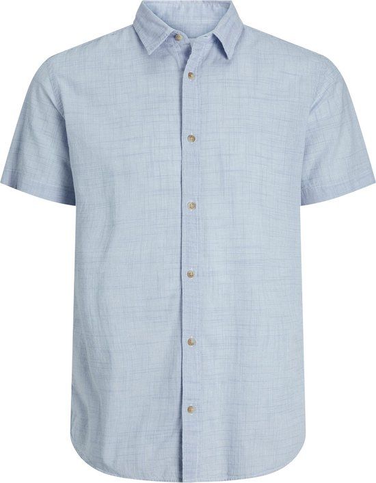 JACK & JONES JJSTRUCTURE SHIRT SS - Cashmere Blue - S - Men