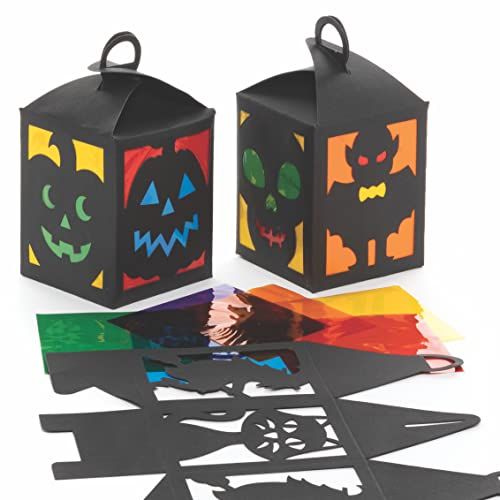 Baker Ross Halloween Lantern Craft Kits - Pack of 4
