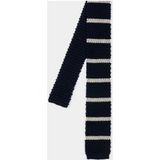 Paul Smith Herren Krawatte Strick Zwei Farb Streifen Marine