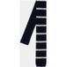 Paul Smith Herren Krawatte Strick Zwei Farb Streifen Marine