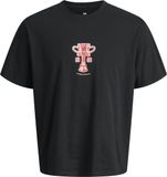 JACK&JONES JORFORMULA GALLERY TEE SS CREW NECK TG Heren T-shirts Zwart Katoen XS