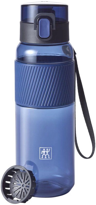 Zwilling Drinkfles 680ml Blauw met Fruitzeefje