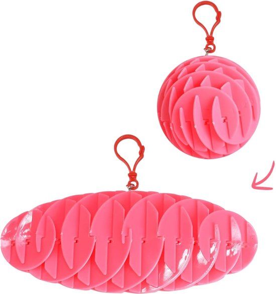 Klikkopers® - Mini Fidget Worm - 16 cm - Roze