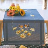 Vervaco Loper kit Roodborstjes en gele bloemen - PN-0206941