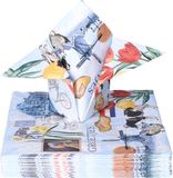 Ambiente Tafel diner servetten - Nederland/Holland thema - 20x stuks - 33 x 33 cm