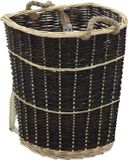 vidaXL - Houtmand - met - draagriemen - 57x51x69 - cm - natuurlijk - wilgenhout