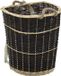 vidaXL - Houtmand - met - draagriemen - 57x51x69 - cm - natuurlijk - wilgenhout
